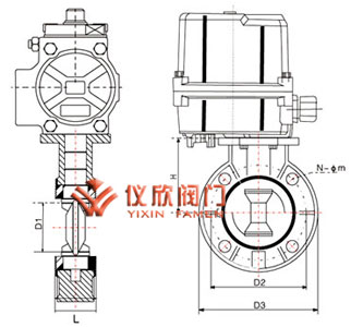 電動(dòng)塑料蝶閥